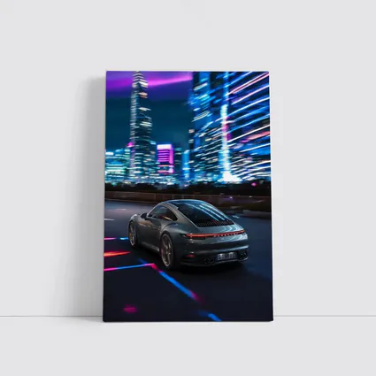 Porsche 911 Neon City Night Drive