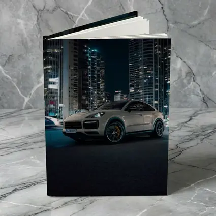 Porsche Cayenne City Night Skyline Shot