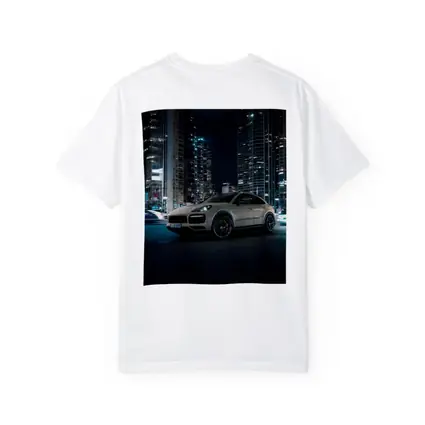 Porsche Cayenne City Night Skyline Shot