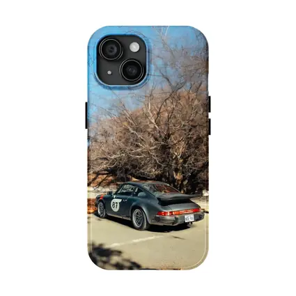 Porsche 911 Race Car Bare Winter Trees