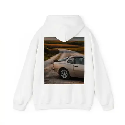 Porsche 924 on Rural Dirt Road