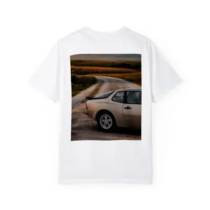 Porsche 924 on Rural Dirt Road