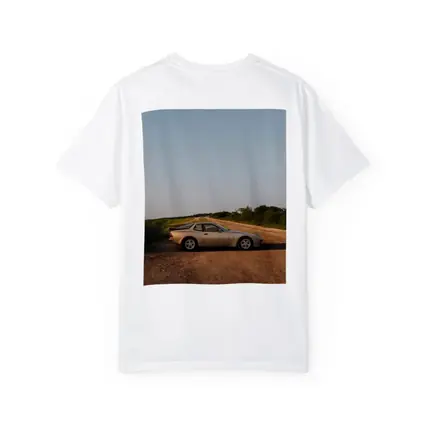 Porsche 944 Silver Coupe Country Road