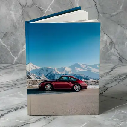 Porsche 911 Red Classic Winter Mountains