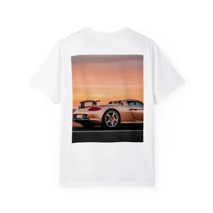 Porsche Carrera GT Sunset Road Side View