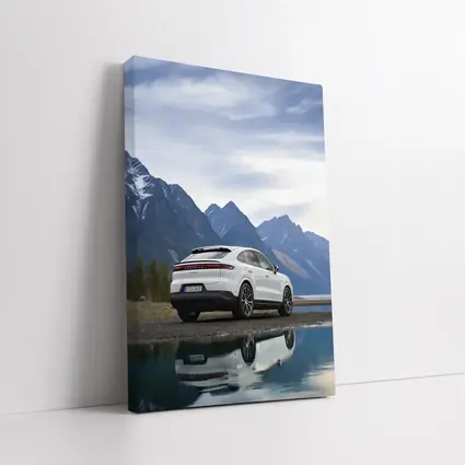 Porsche Cayenne Coupe White Mountain Lake