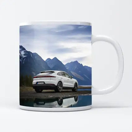 Porsche Cayenne Coupe White Mountain Lake