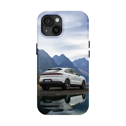 Porsche Cayenne Coupe White Mountain Lake