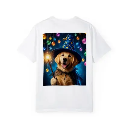 Golden Retriever Wizard Dog Magic Sparkle