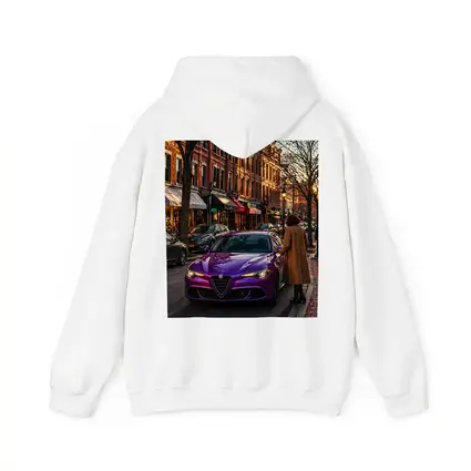Alfa Romeo Giulia Purple On City Street