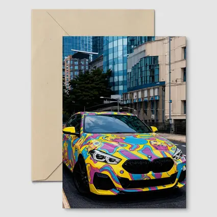 BMW 2 Series Psychedelic Art Wrap City
