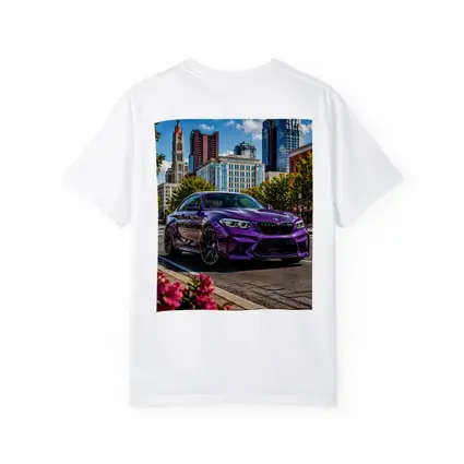 Purple BMW M2 City Street Urban Background
