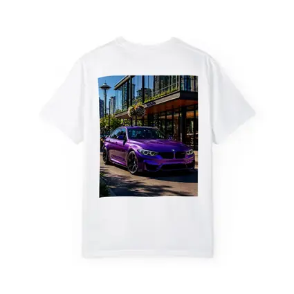 Purple BMW M3 Parked in Seattle City