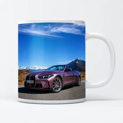 BMW M4 Convertible Purple Mountain Road