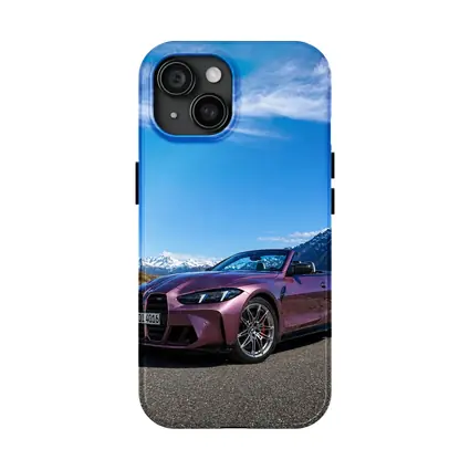 BMW M4 Convertible Purple Mountain Road