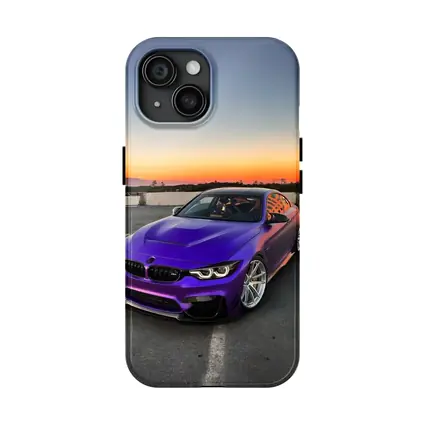 Purple BMW M4 Coupe Sunset Sky