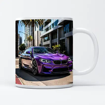 Purple BMW M2 Parked on City Street