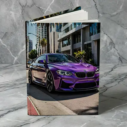 Purple BMW M2 Parked on City Street