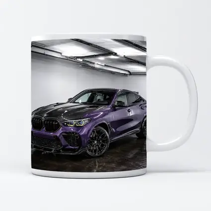 BMW X6 M Purple Carbon Body Indoor Garage
