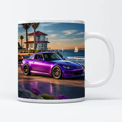 Purple Honda S2000 Coastal California Beach Setting