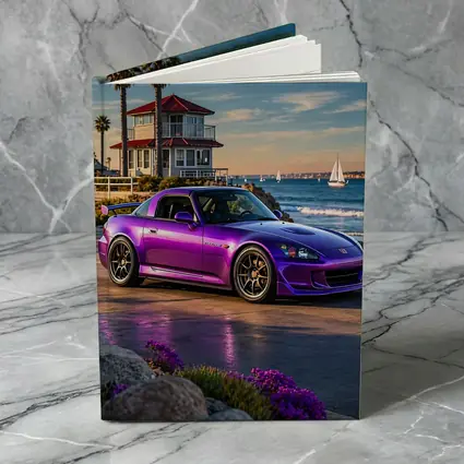 Purple Honda S2000 Coastal California Beach Setting