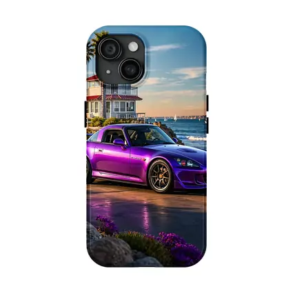 Purple Honda S2000 Coastal California Beach Setting