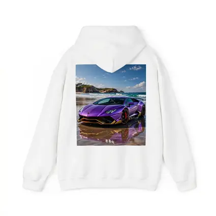 Purple Lamborghini Huracan Evo On Beach
