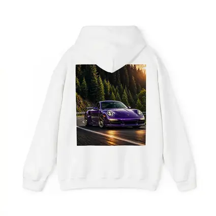 Purple Porsche 911 Racing Mountain Forest Road