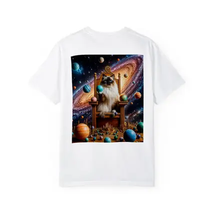 Ragdoll Cat on Throne Galaxy Space