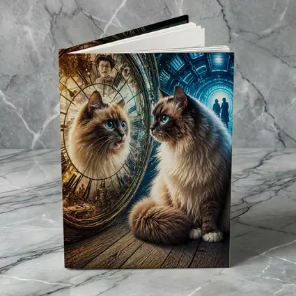 Ragdoll Cat Mystical Clock Portal Fantasy