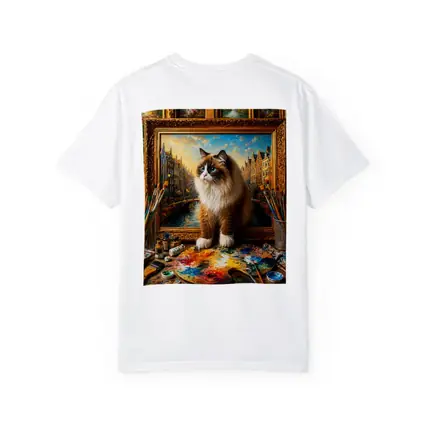 Ragdoll Cat Artist Studio Painting Background