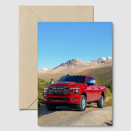 Ram Heavy Duty Truck Mountain Landscape