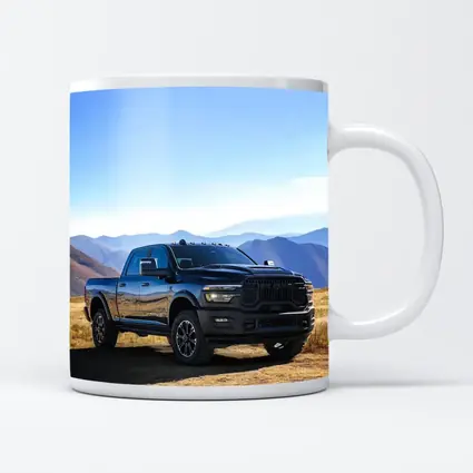 Ram Heavy Duty Truck Black Mountain Landscape