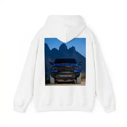 Ram TRX Blue Truck Mountain Background