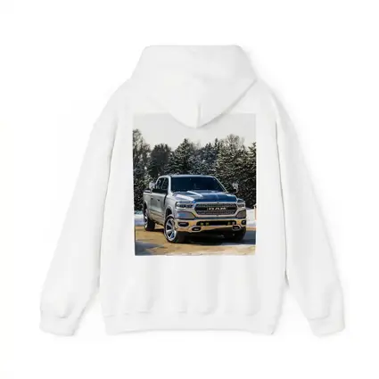 Ram Truck Silver Winter Snow Forest