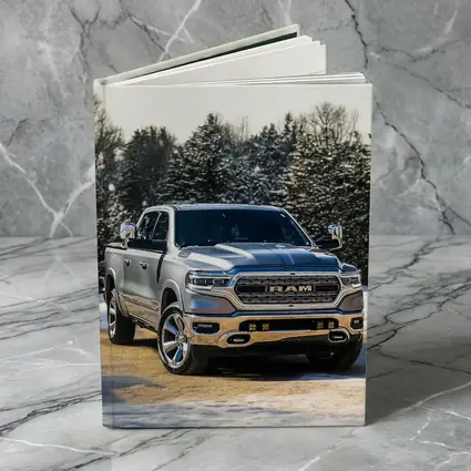 Ram Truck Silver Winter Snow Forest