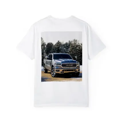 Ram Truck Silver Winter Snow Forest