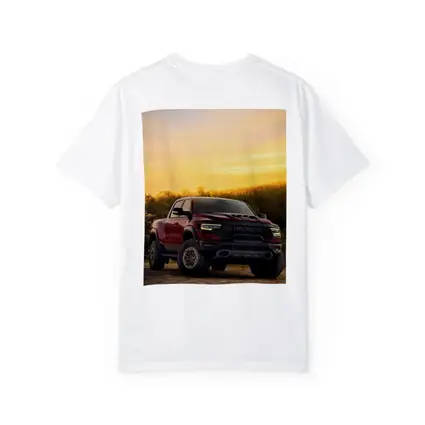 Ram Truck Parked Against Golden Sunset Sky