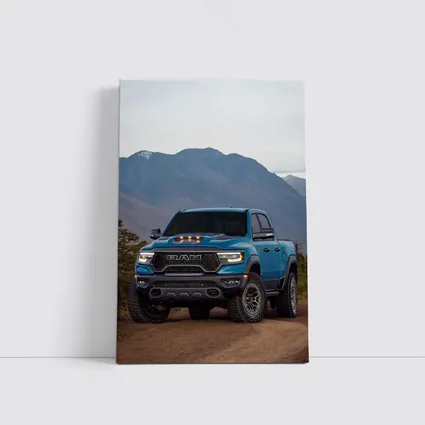 Ram TRX Truck Blue Mountain Dirt Road