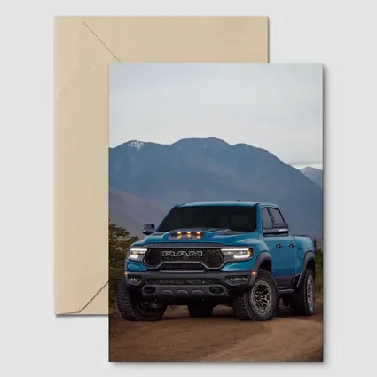 Ram TRX Truck Blue Mountain Dirt Road