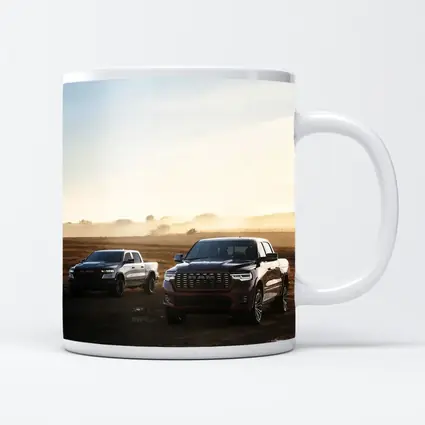 Ram Trucks Dirt Road Misty Field