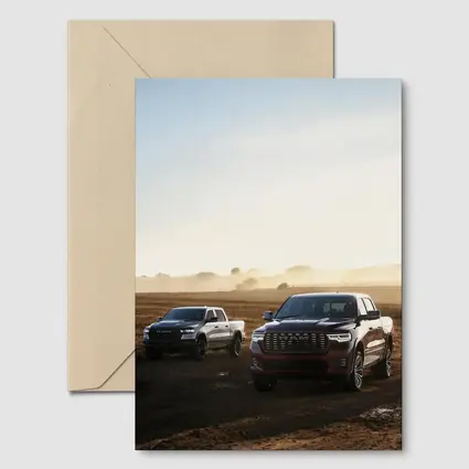 Ram Trucks Dirt Road Misty Field