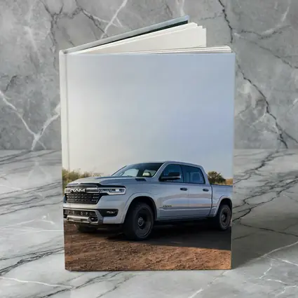 Ram Truck Silver Pickup Dusty Desert Road