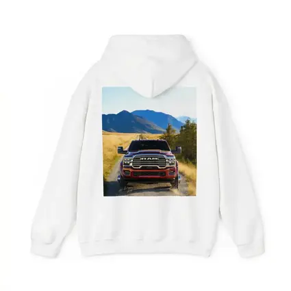 Ram Truck Gravel Road Mountain Background