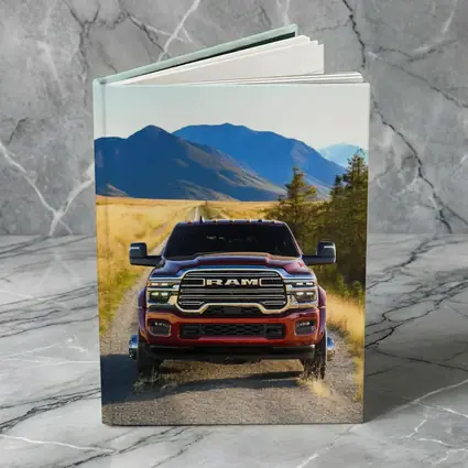 Ram Truck Gravel Road Mountain Background