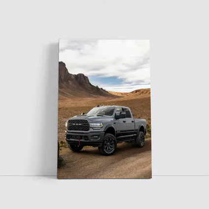 Ram Truck Gray Desert Rugged Road