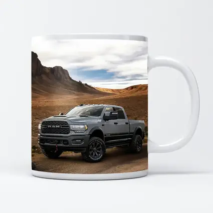 Ram Truck Gray Desert Rugged Road