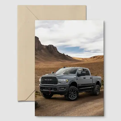 Ram Truck Gray Desert Rugged Road