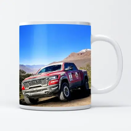 Ram TRX Truck Dirt Trail Mountain Background
