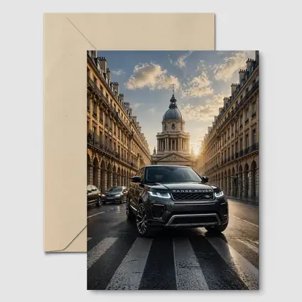 Range Rover Evoque Paris City Street
